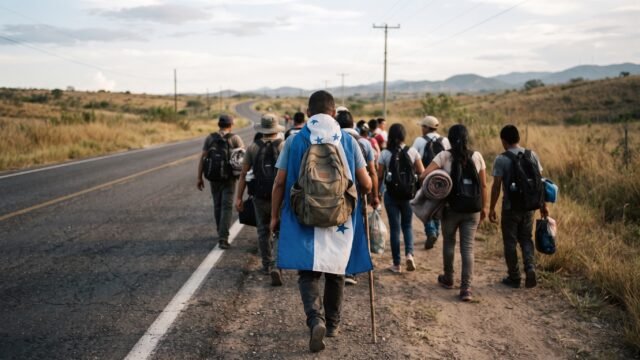 Segunda caravana migrante de Honduras ingresa a Suchiate rumbo a Tapachula
