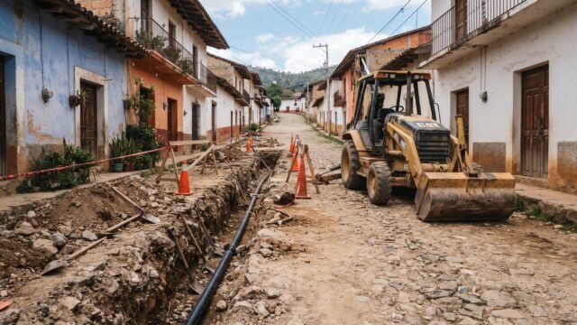 Suspenden obra de agua potable en Coapilla tras bloqueo por falta de información