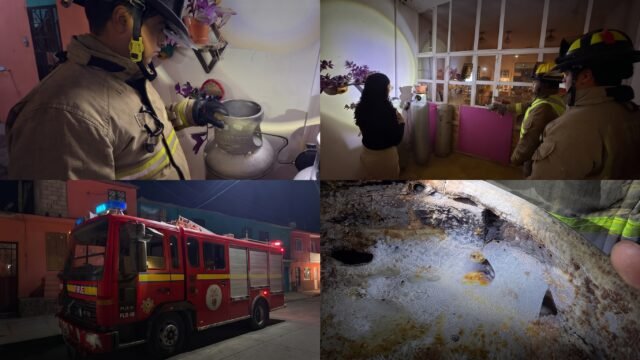 Tanque picado por abajo: bomberos sacan de una casa el cilindro que soltaba gas en San Cristóbal