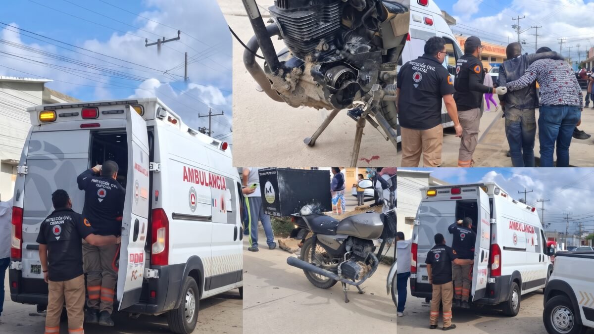 ¡Tatarateó en el asfalto!: Jetta embiste a motorepartidor y se pela en Comitán