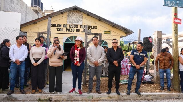 Tendrán casa para reunirse: dan banderazo al salón comunitario de Pozo de Jacob en San Cristóbal
