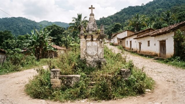 Tragado por la maleza: el lacandón que da la bienvenida a Ocosingo luce en el abandono