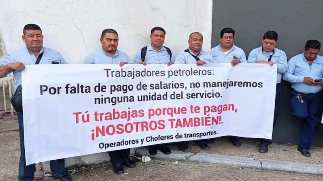 “Tú trabajas porque te pagan”: choferes amenazan con parar transporte a complejo Cactus en Reforma
