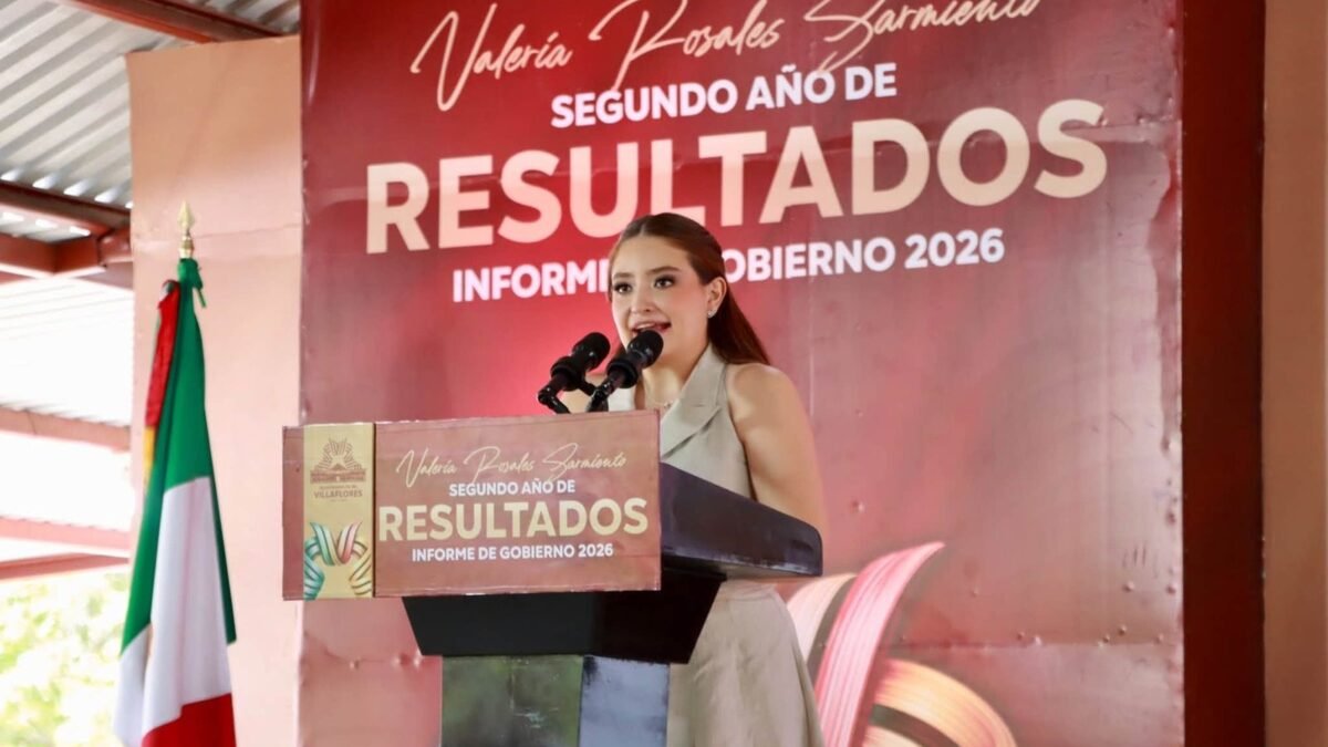 Valeria Rosales rinde su segundo informe de resultados en Villaflores