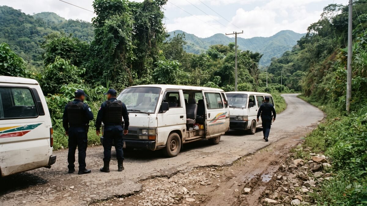 Verifican 30 unidades de transporte en operativo en Ocuilapa, Ocozocoautla