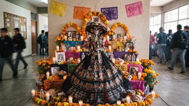 Vestido de catrina arde en plena escuela: alumna sufre quemaduras graves por una veladora en Hidalgo