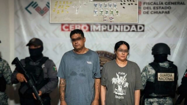 Vinculan a proceso a pareja por narcomenudeo con fines de comercio en Palenque