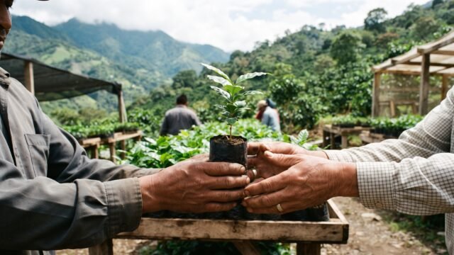 Vuelven a sembrar esperanza: entregan plantas de café para renovar cafetales en Chicomuselo