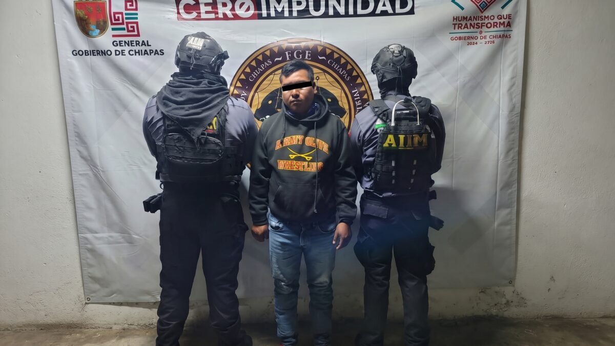 Ya está amarrado en Huixtán: vinculan a Eduardo N. por violencia familiar agravada