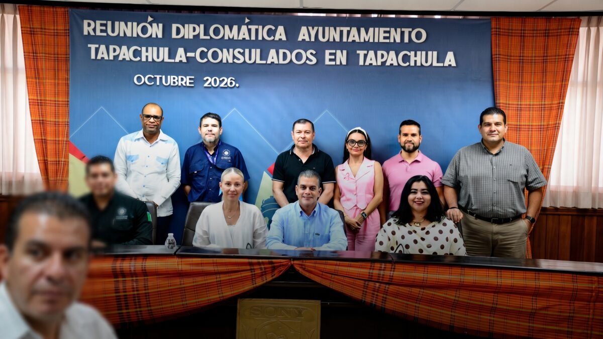 Yamil Melgar encabeza reunión con cónsules por llegada de caravana migrante a Tapachula